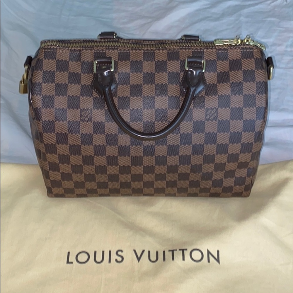Louis Vuitton Daumier Ebene Speedy 30.  No strap.